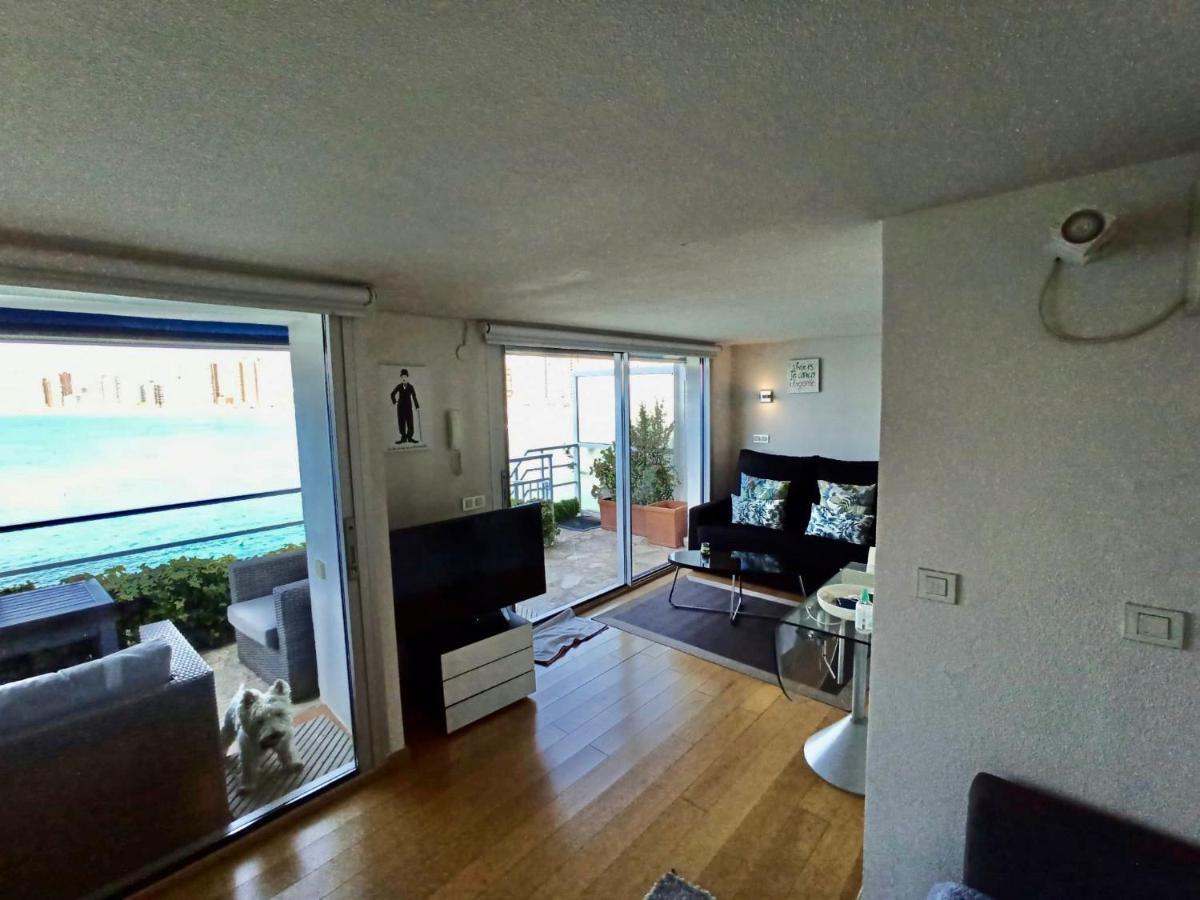 Estudio Primera Linea Con Acceso Privado Al Mar Бенідорм Екстер'єр фото