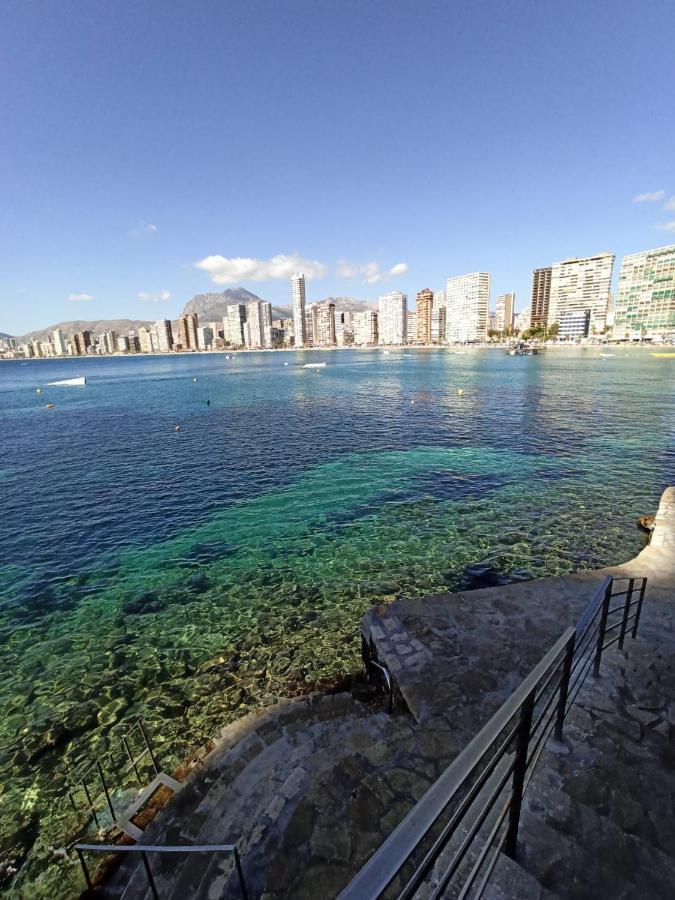 Estudio Primera Linea Con Acceso Privado Al Mar Бенідорм Екстер'єр фото